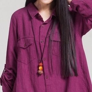 WHITE shirt dress size large